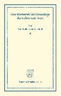 Gerd Frhr Von Ketelhodt - Das Werturteil: ALS Grundlage Der Lehre Vom Wert, Häftad