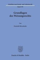 Grundlagen Des Weisungsrechts. 1