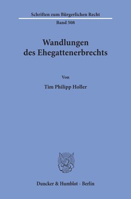 bokomslag Wandlungen Des Ehegattenerbrechts