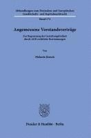bokomslag Angemessene Vorstandsverträge.