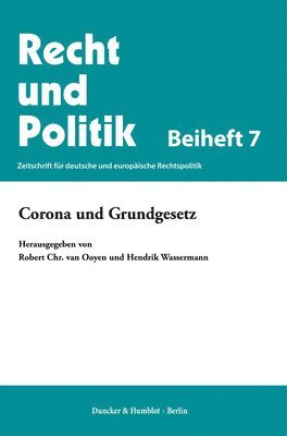 bokomslag Corona Und Grundgesetz