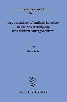 bokomslag Das Besondere Offentliche Interesse an Der Strafverfolgung Bei Relativen Antragsdelikten