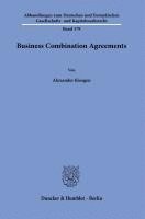 Alexander Kiesgen - Business Combination Agreements, Häftad