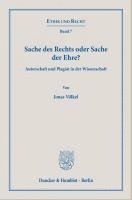 bokomslag Sache des Rechts oder Sache der Ehre?