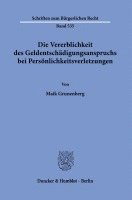 Die Vererblichkeit Des Geldentschadigungsanspruchs Bei Personlichkeitsverletzungen 1