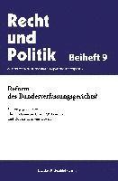 bokomslag Reform Des Bundesverfassungsgerichts?