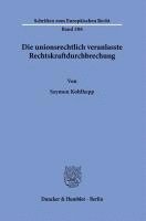 bokomslag Die Unionsrechtlich Veranlasste Rechtskraftdurchbrechung