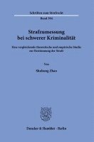 Strafzumessung Bei Schwerer Kriminalitat: Eine Vergleichende Theoretische Und Empirische Studie Zur Bestimmung Der Strafe 1