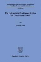 bokomslag Die Vertragliche Beteiligung Dritter Am Gewinn Der Gmbh