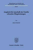 bokomslag Ausgleich Fur Innerhalb Der Familie Erbrachte Pflegeleistungen