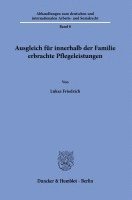 Lukas Friedrich - Ausgleich Fur Innerhalb Der Familie Erbrachte Pflegeleistungen, Häftad