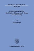 bokomslag Zwischengemeindliche Konfliktbewaltigung Durch Gesetz Und Verfassung