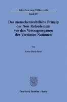 Das Menschenrechtliche Prinzip Des Non-Refoulement VOR Den Vertragsorganen Der Vereinten Nationen 1