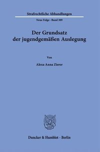 bokomslag Der Grundsatz der jugendgemäßen Auslegung.