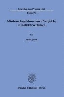 Missbrauchsgefahren Durch Vergleiche in Kollektivverfahren 1