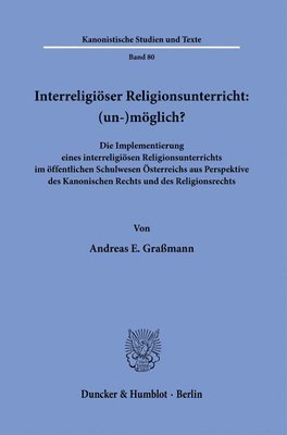 bokomslag Interreligiöser Religionsunterricht: (un-)möglich?