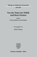 bokomslag Von Der Natur Der Politik Und Ihren Formen: Band 2. Zu Den Schriften Von Tilo Schabert