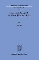 bokomslag Der Vorteilsbegriff im Sinne des § 257 StGB