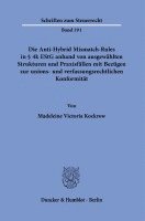 Die Anti-Hybrid Mismatch-Rules in 4k Estg Anhand Von Ausgewahlten Strukturen Und Praxisfallen Mit Bezugen Zur Unions- Und Verfassungsrechtlichen Konfo 1