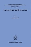 bokomslag Rechtfertigung Und Beweisverbot