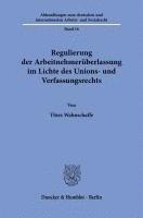 bokomslag Regulierung der Arbeitnehmerüberlassung im Lichte des Unions- und Verfassungsrechts.