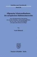 bokomslag Allgemeine Schutzmassnahmen Des Europaischen Habitatschutzrechts: Eine Rechtsdogmatische Untersuchung Der Zentralen Erhaltungs- Und Vermeidungspflicht