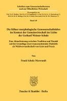 bokomslag Die Kölner morphologische Genossenschaftslehre im Kontext der Gemeinwirtschaft im Lichte der Gerhard Weisser-Schule