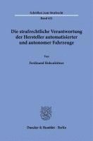 Die Strafrechtliche Verantwortung Der Hersteller Automatisierter Und Autonomer Fahrzeuge 1