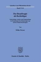 bokomslag Der Beauftragte als Rechtsfigur.