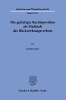 Die Gefestigte Rechtsposition ALS Massstab Des Ruckwirkungsverbots 1