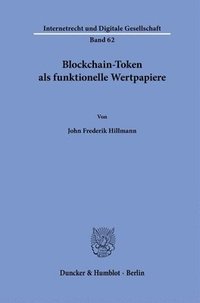 bokomslag Blockchain-Token ALS Funktionelle Wertpapiere