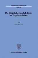 bokomslag Die öffentliche Hand als Bieter im Vergabeverfahren