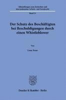 bokomslag Der Schutz Des Beschaftigten Bei Beschuldigungen Durch Einen Whistleblower