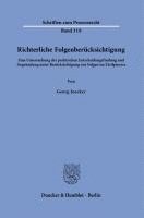 bokomslag Richterliche Folgenberücksichtigung