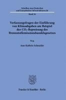 Verfassungsfragen Der Einfuhrung Von Klimaabgaben Am Beispiel Der Co2-Bepreisung Des Brennstoffemissionshandelsgesetzes 1