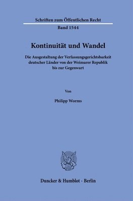 bokomslag Kontinuität und Wandel