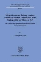 bokomslag Mitbestimmung: Mehr Demokratie Oder Sozialpolitik Auf Dunnem Eis?: Eine Untersuchung Unter Besonderer Berucksichtigung Des Sparkassenwesens