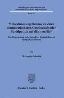 Mitbestimmung: Mehr Demokratie Oder Sozialpolitik Auf Dunnem Eis?: Eine Untersuchung Unter Besonderer Berucksichtigung Des Sparkassenwesens