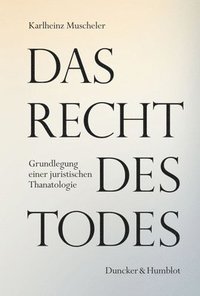 bokomslag Das Recht des Todes