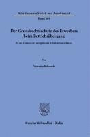 bokomslag Der Grundrechtsschutz des Erwerbers beim Betriebsübergang