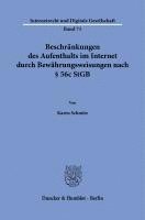 bokomslag Beschränkungen des Aufenthalts im Internet durch Bewährungsweisungen nach § 56c StGB