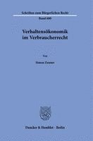 Verhaltensokonomik Im Verbraucherrecht