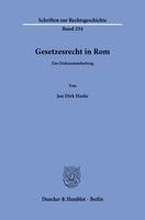 Jan Dirk Harke - Gesetzesrecht in Rom, Häftad