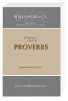 Jan De Waard - Biblia Hebraica Quinta (BHQ). Gesamtwerk zur Fortsetzung / Proverbs, Häftad