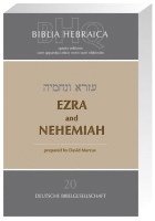 bokomslag Biblia Hebraica Quinta (BHQ). Gesamtwerk zur Fortsetzung / Ezra and Nehemia