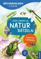 bokomslag Lesen lernen mit Naturrätseln, Bücherhelden 2. Klasse, Insekten & Spinnen