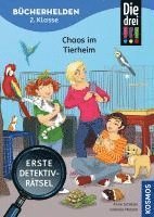 bokomslag Die drei !!!, Bücherhelden 2. Klasse, Chaos im Tierheim