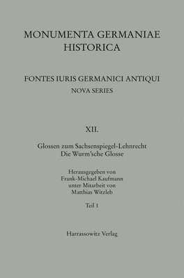 bokomslag Glossen Zum Sachsenspiegel-Lehnrecht. Die Wurm'sche Glosse: Unter Mitarbeit Von Matthias Witzleb