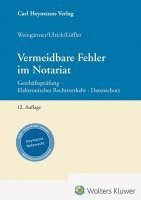 bokomslag Vermeidbare Fehler im Notariat