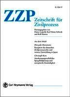 Zeitschrift für Zivilprozess International. ZZP Int. Jahrbuch des... 29